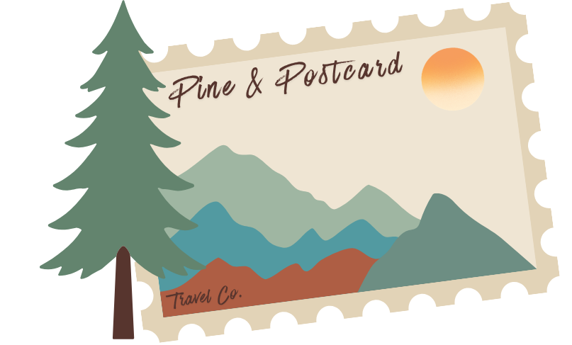 Pine & Postcard Travel Co. Logo